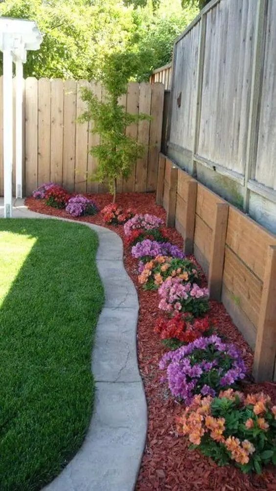 Decorative landscape curbing can be made in a number of different ways, it can also double as an outdoor lighting fixture to light all the paths you designed on your garden or yardâ€¦ Get more ideas at backyardmastery.com