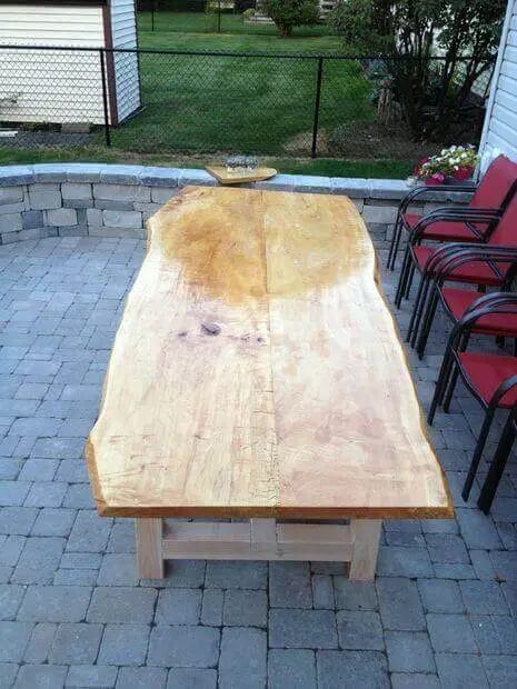 We decided to bring you the best examples for a live edge outdoor dining table we could find to help you out in deciding how your new table should look like. For more ideas go to backyardmastery.com
