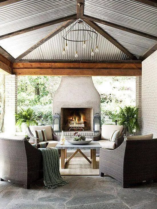 An outdoor pavilion lighting done right sure can make a dull space magical and unique. For more inspiration like this go to backyardmastery.com