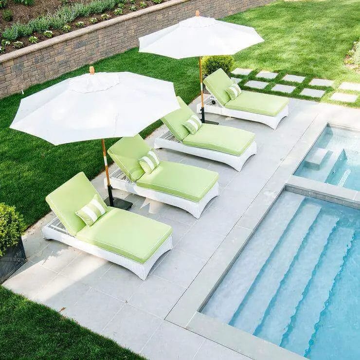 We have found furniture for many designs, but we are focusing mostly on modern and contemporary solutions when it comes to classic furniture to put around your swimming pool.
