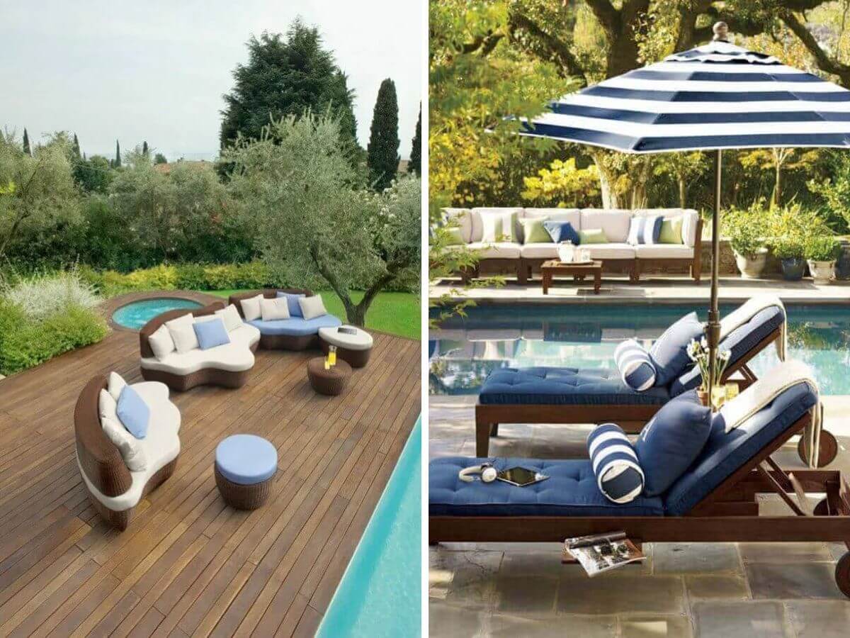 Poolside furniture ideas